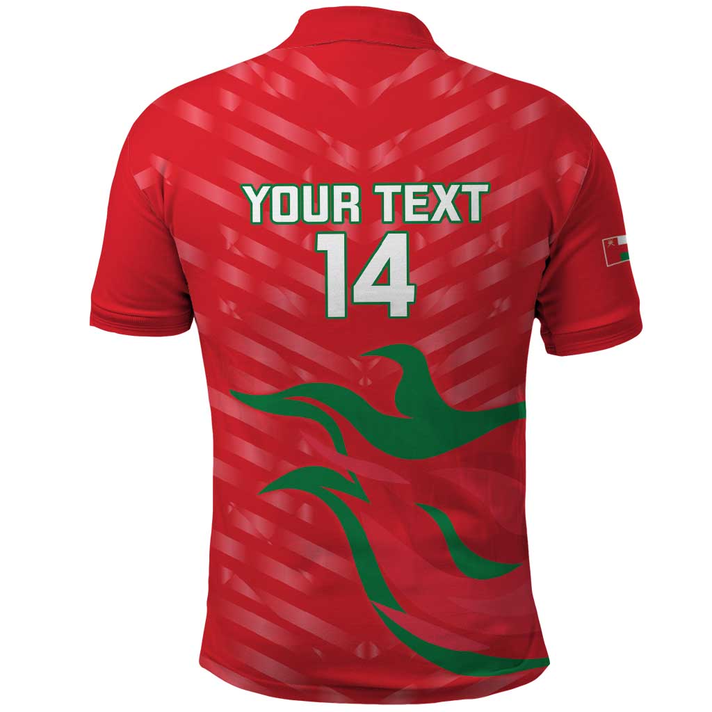 Custom Oman Cricket Polo Shirt Go Champions Strong Flame Style - Wonder Print Shop