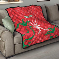 Custom Oman Cricket Quilt Go Champions Strong Flame Style - Wonder Print Shop