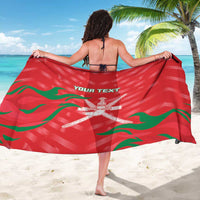 Custom Oman Cricket Sarong Go Champions Strong Flame Style - Wonder Print Shop