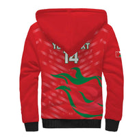 Custom Oman Cricket Sherpa Hoodie Go Champions Strong Flame Style - Wonder Print Shop