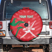 Custom Oman Cricket Spare Tire Cover Go Champions Strong Flame Style - Wonder Print Shop