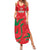 Custom Oman Cricket Summer Maxi Dress Go Champions Strong Flame Style - Wonder Print Shop