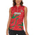 Custom Oman Cricket Women Sleeveless Polo Shirt Go Champions Strong Flame Style - Wonder Print Shop