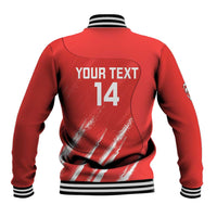 Custom Bahrain Cricket Baseball Jacket Go Champions Grunge Style - Wonder Print Shop