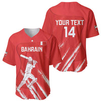Custom Bahrain Cricket Baseball Jersey Go Champions Grunge Style - Wonder Print Shop