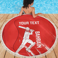 Custom Bahrain Cricket Beach Blanket Go Champions Grunge Style - Wonder Print Shop