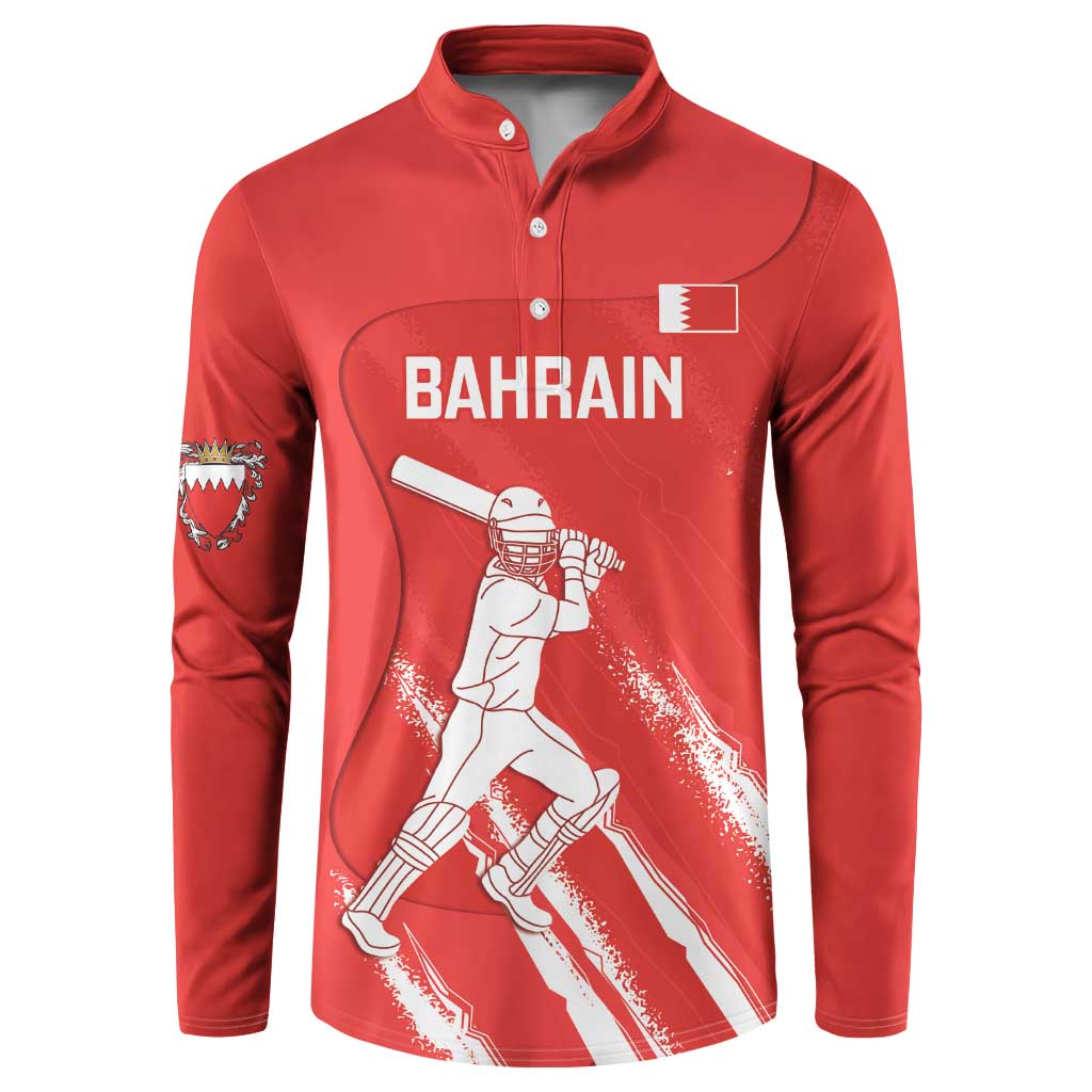 Custom Bahrain Cricket Button Sweatshirt Go Champions Grunge Style - Wonder Print Shop