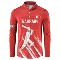 Custom Bahrain Cricket Button Sweatshirt Go Champions Grunge Style - Wonder Print Shop