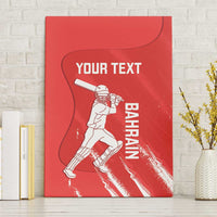 Custom Bahrain Cricket Canvas Wall Art Go Champions Grunge Style - Wonder Print Shop