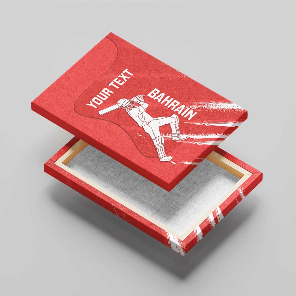 Custom Bahrain Cricket Canvas Wall Art Go Champions Grunge Style - Wonder Print Shop