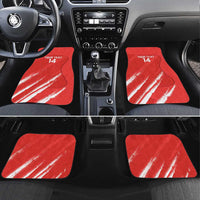 Custom Bahrain Cricket Car Mats Go Champions Grunge Style - Wonder Print Shop