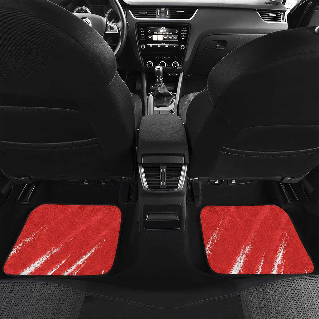 Custom Bahrain Cricket Car Mats Go Champions Grunge Style - Wonder Print Shop