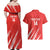 Custom Bahrain Cricket Couples Matching Off Shoulder Maxi Dress and Hawaiian Shirt Go Champions Grunge Style - Wonder Print Shop