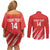 Custom Bahrain Cricket Couples Matching Off Shoulder Short Dress and Long Sleeve Button Shirt Go Champions Grunge Style - Wonder Print Shop