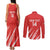 Custom Bahrain Cricket Couples Matching Tank Maxi Dress and Long Sleeve Button Shirt Go Champions Grunge Style - Wonder Print Shop