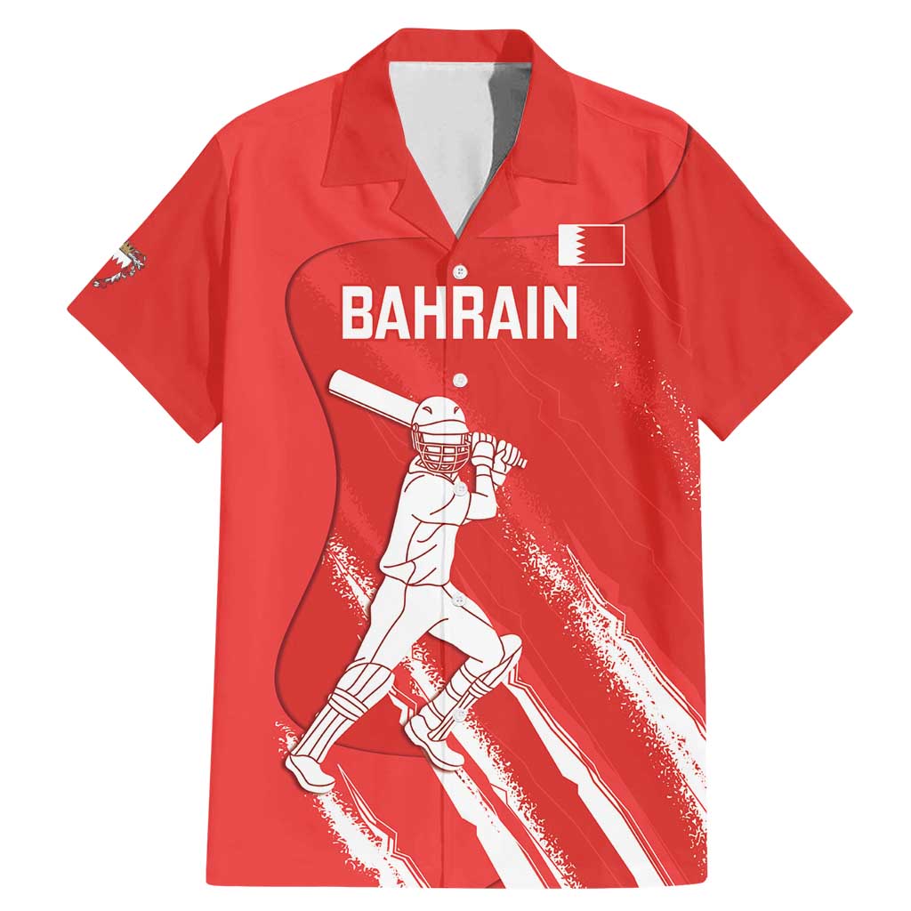 Custom Bahrain Cricket Family Matching Mermaid Dress and Hawaiian Shirt Go Champions Grunge Style - Wonder Print Shop