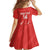Custom Bahrain Cricket Family Matching Off Shoulder Maxi Dress and Hawaiian Shirt Go Champions Grunge Style - Wonder Print Shop