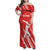 Custom Bahrain Cricket Family Matching Off Shoulder Maxi Dress and Hawaiian Shirt Go Champions Grunge Style - Wonder Print Shop