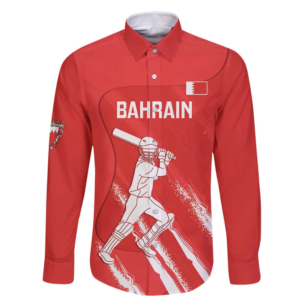 Custom Bahrain Cricket Family Matching Off Shoulder Short Dress and Hawaiian Shirt Go Champions Grunge Style - Wonder Print Shop