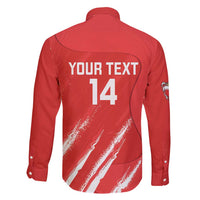 Custom Bahrain Cricket Family Matching Short Sleeve Bodycon Dress and Hawaiian Shirt Go Champions Grunge Style - Wonder Print Shop