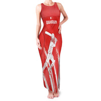 Custom Bahrain Cricket Family Matching Tank Maxi Dress and Hawaiian Shirt Go Champions Grunge Style - Wonder Print Shop