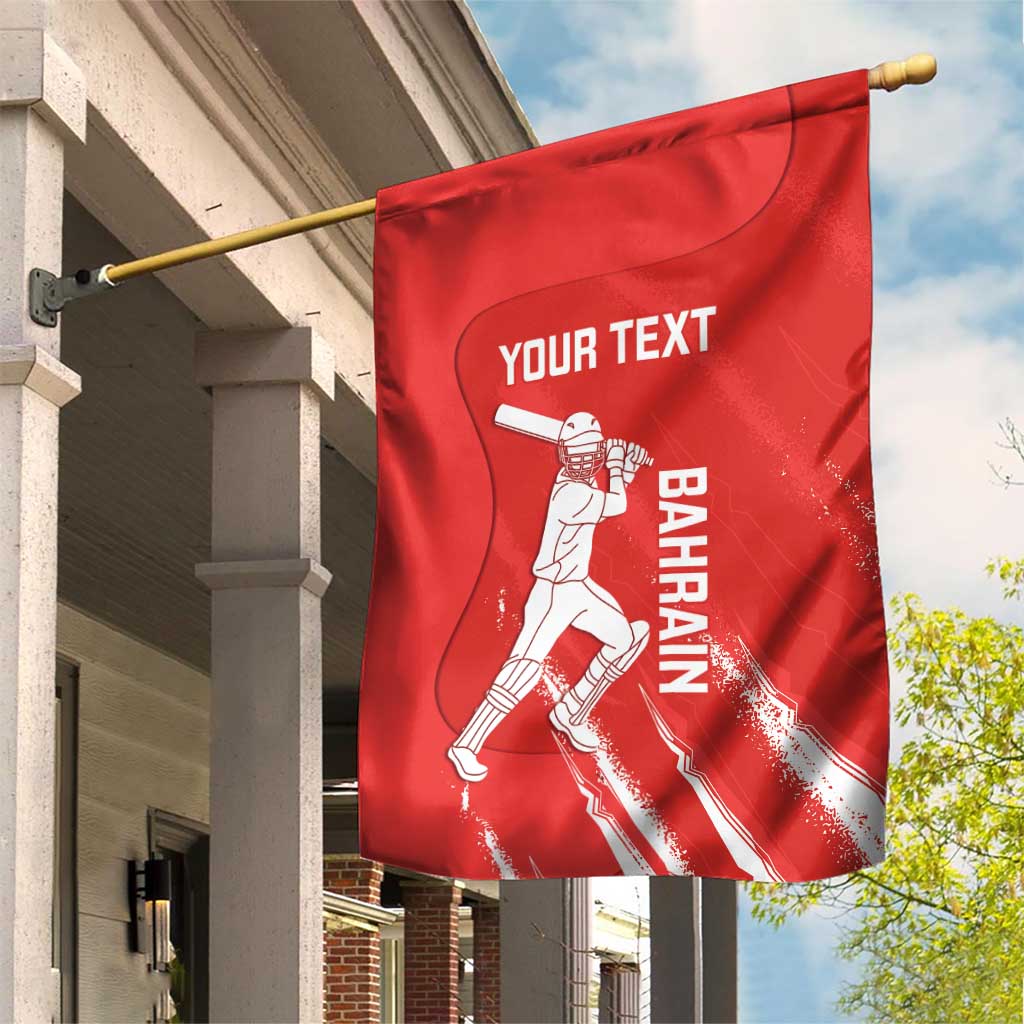 Custom Bahrain Cricket Garden Flag Go Champions Grunge Style - Wonder Print Shop