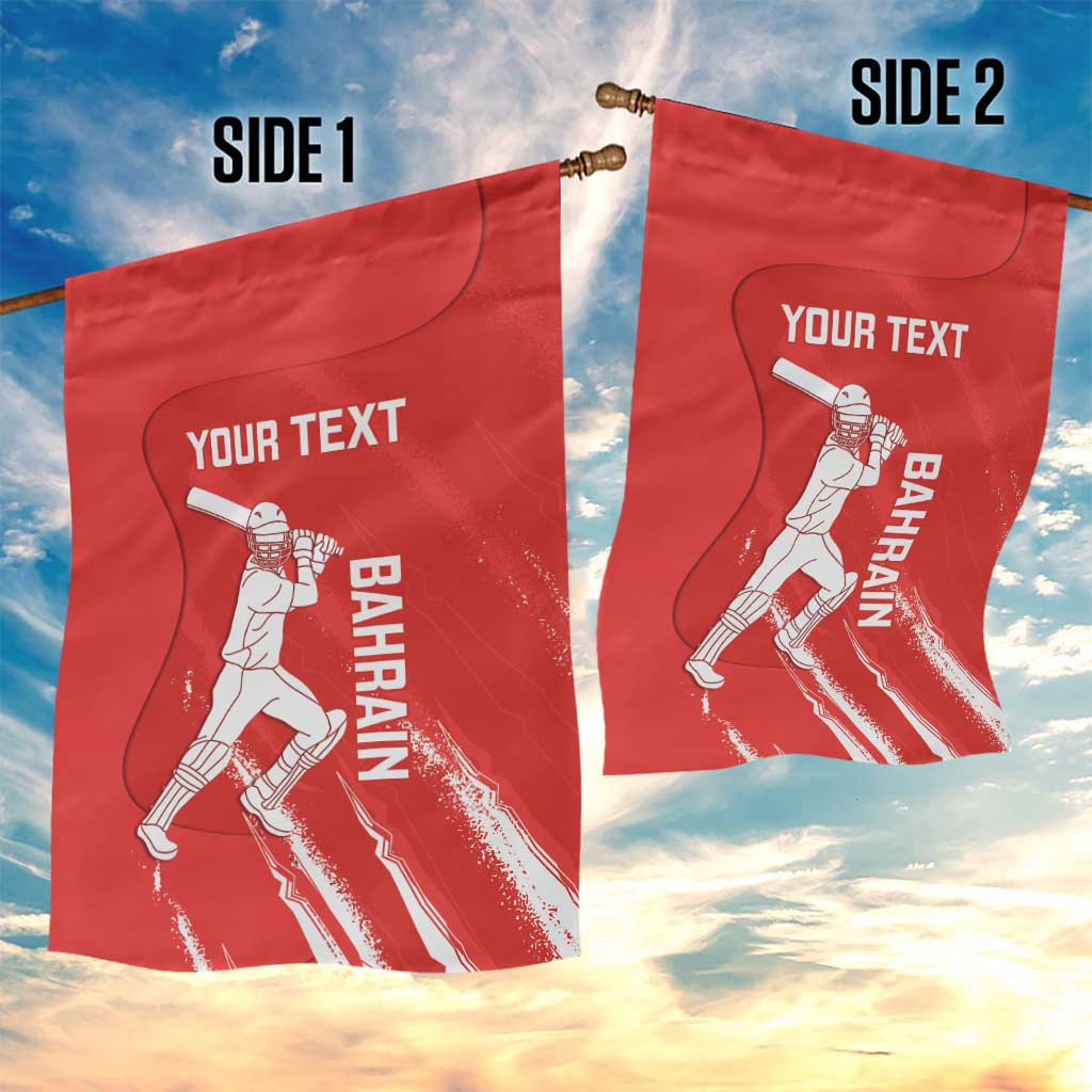 Custom Bahrain Cricket Garden Flag Go Champions Grunge Style - Wonder Print Shop