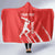 Custom Bahrain Cricket Hooded Blanket Go Champions Grunge Style