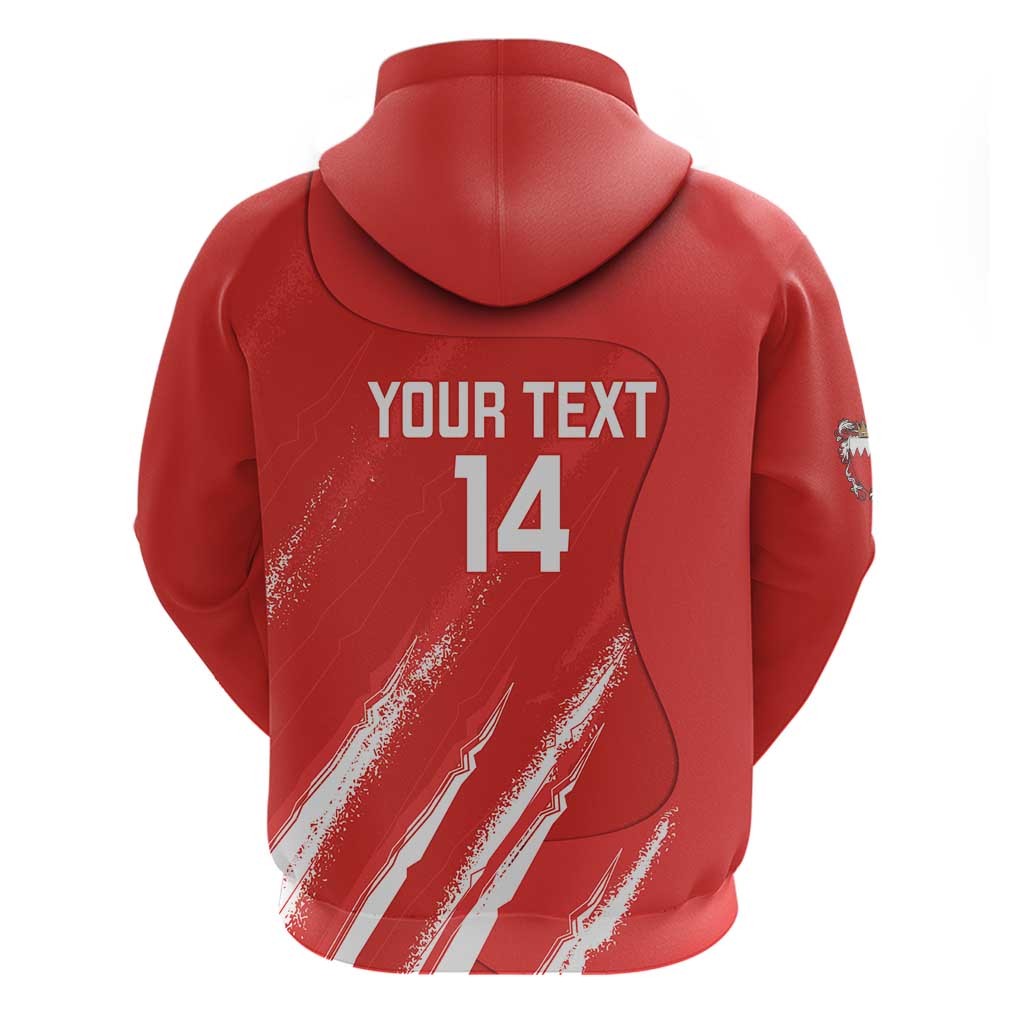 Custom Bahrain Cricket Hoodie Go Champions Grunge Style - Wonder Print Shop