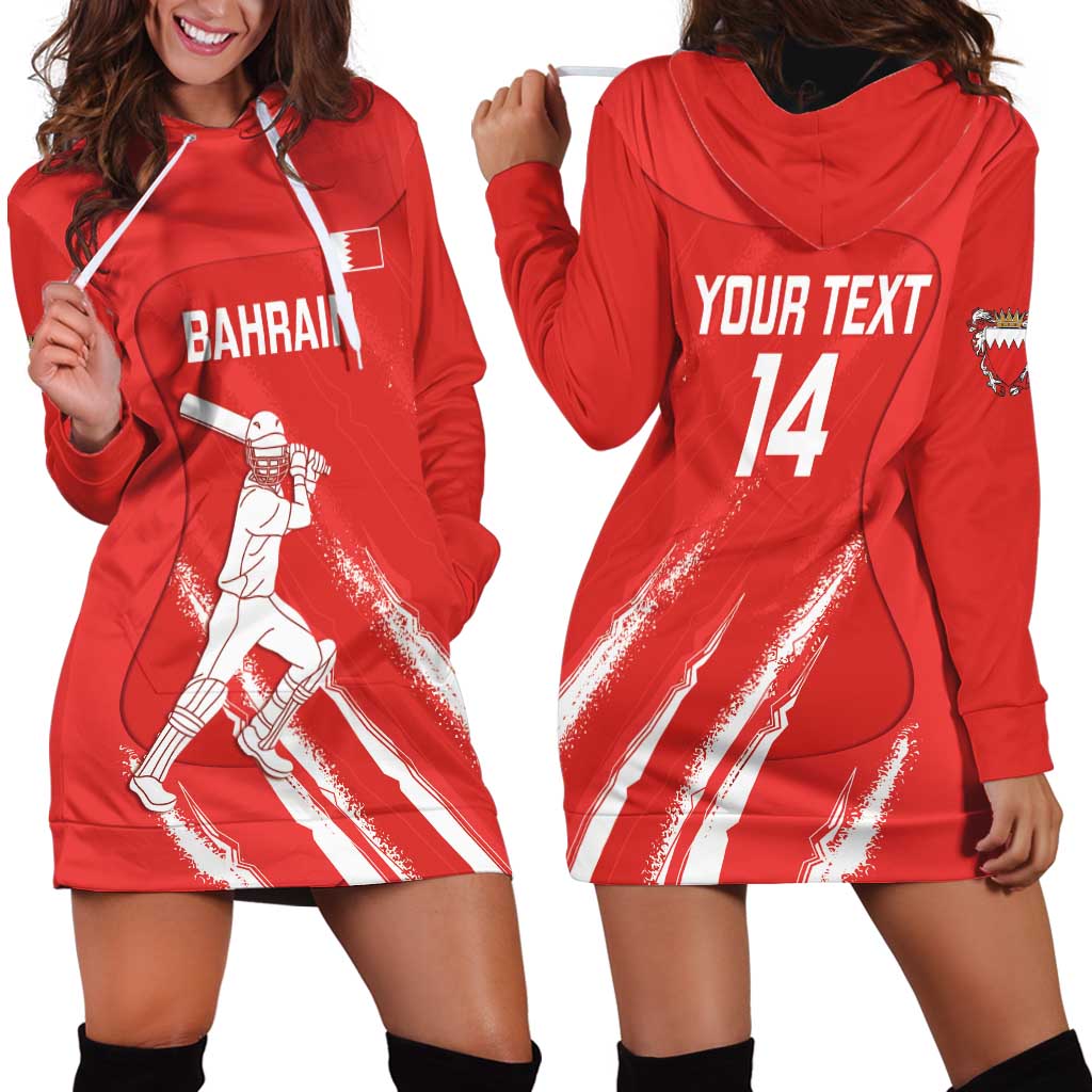 Custom Bahrain Cricket Hoodie Dress Go Champions Grunge Style - Wonder Print Shop