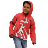Custom Bahrain Cricket Kid Hoodie Go Champions Grunge Style - Wonder Print Shop