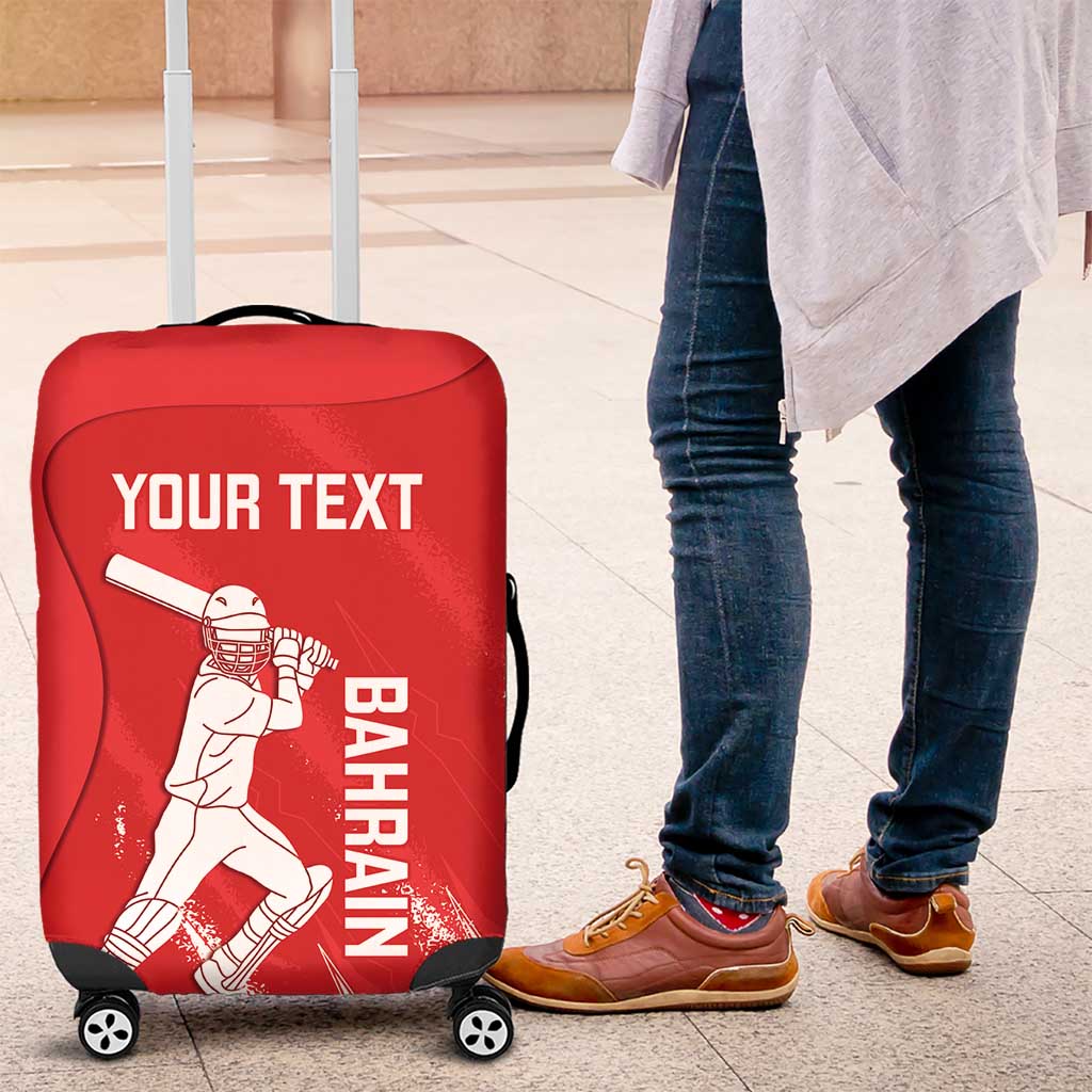 Custom Bahrain Cricket Luggage Cover Go Champions Grunge Style - Wonder Print Shop
