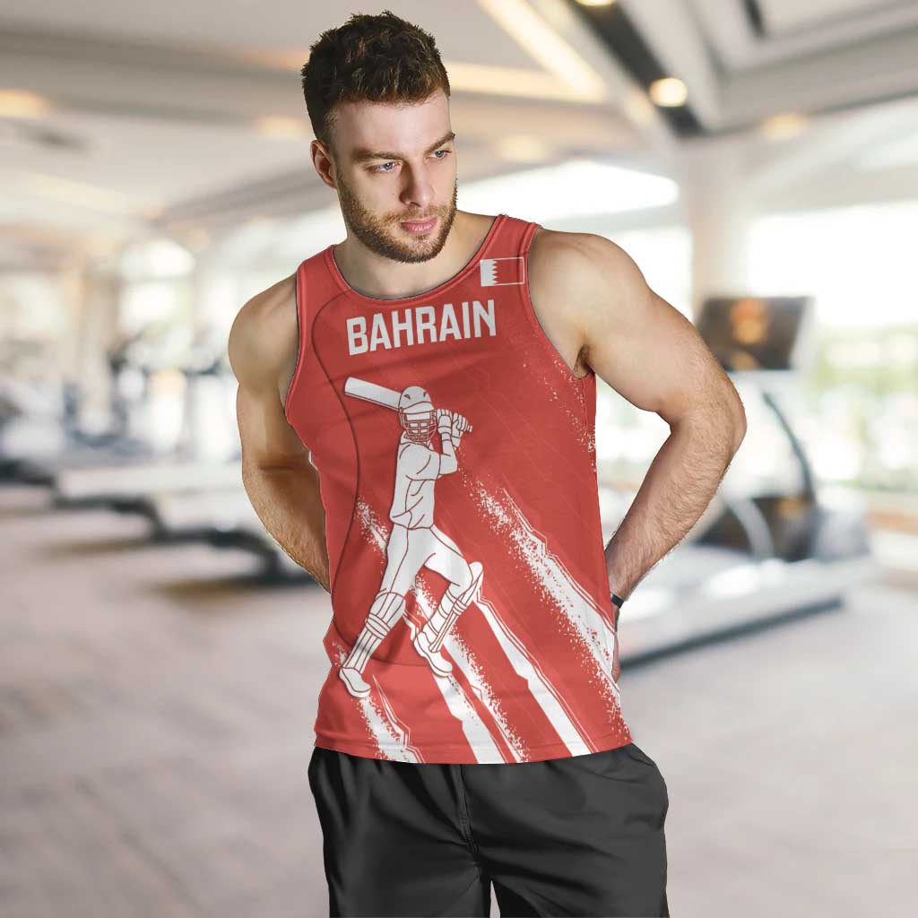 Custom Bahrain Cricket Men Tank Top Go Champions Grunge Style - Wonder Print Shop