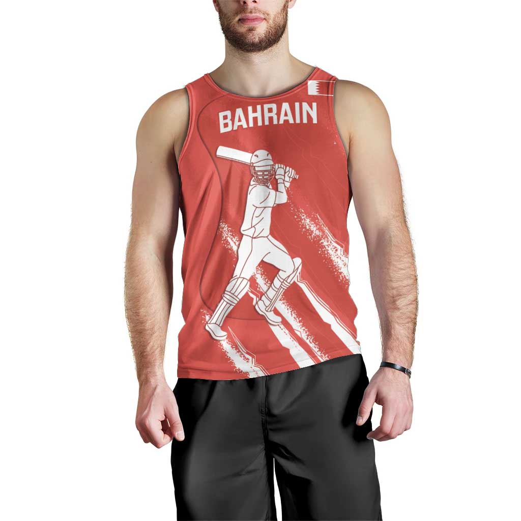 Custom Bahrain Cricket Men Tank Top Go Champions Grunge Style - Wonder Print Shop