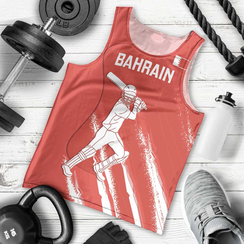 Custom Bahrain Cricket Men Tank Top Go Champions Grunge Style - Wonder Print Shop