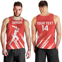 Custom Bahrain Cricket Men Tank Top Go Champions Grunge Style - Wonder Print Shop