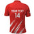 Custom Bahrain Cricket Polo Shirt Go Champions Grunge Style - Wonder Print Shop