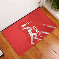 Custom Bahrain Cricket Rubber Doormat Go Champions Grunge Style - Wonder Print Shop