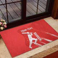 Custom Bahrain Cricket Rubber Doormat Go Champions Grunge Style - Wonder Print Shop