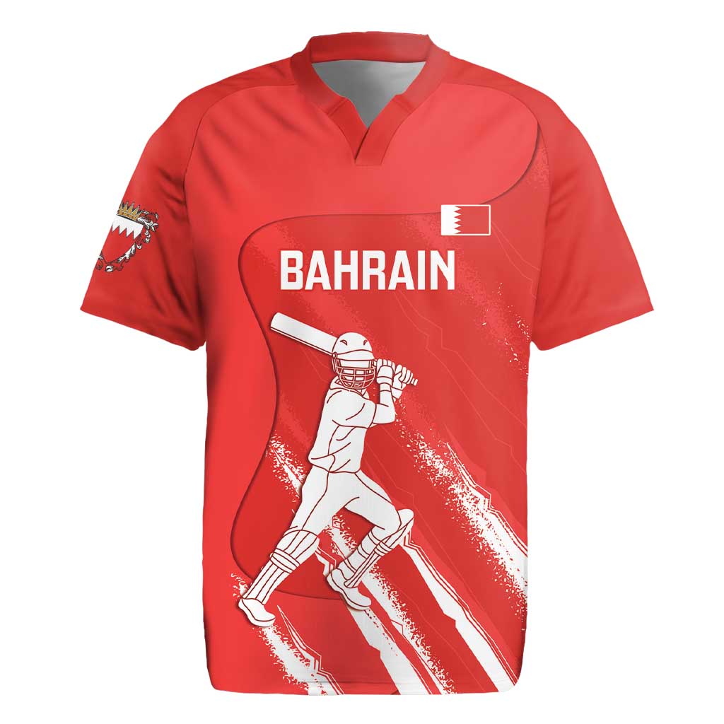 Custom Bahrain Cricket Rugby Jersey Go Champions Grunge Style - Wonder Print Shop