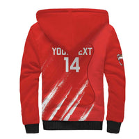 Custom Bahrain Cricket Sherpa Hoodie Go Champions Grunge Style - Wonder Print Shop