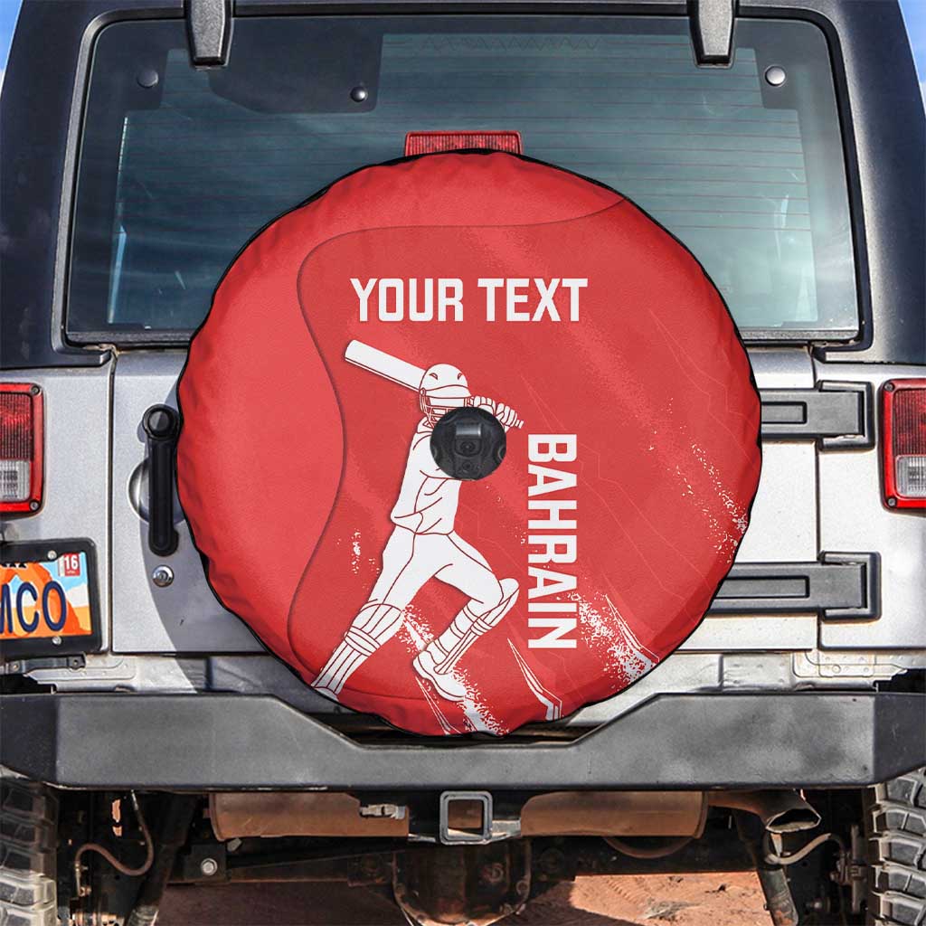Custom Bahrain Cricket Spare Tire Cover Go Champions Grunge Style - Wonder Print Shop