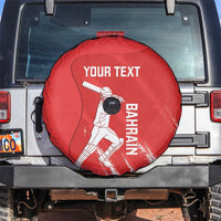 Custom Bahrain Cricket Spare Tire Cover Go Champions Grunge Style - Wonder Print Shop