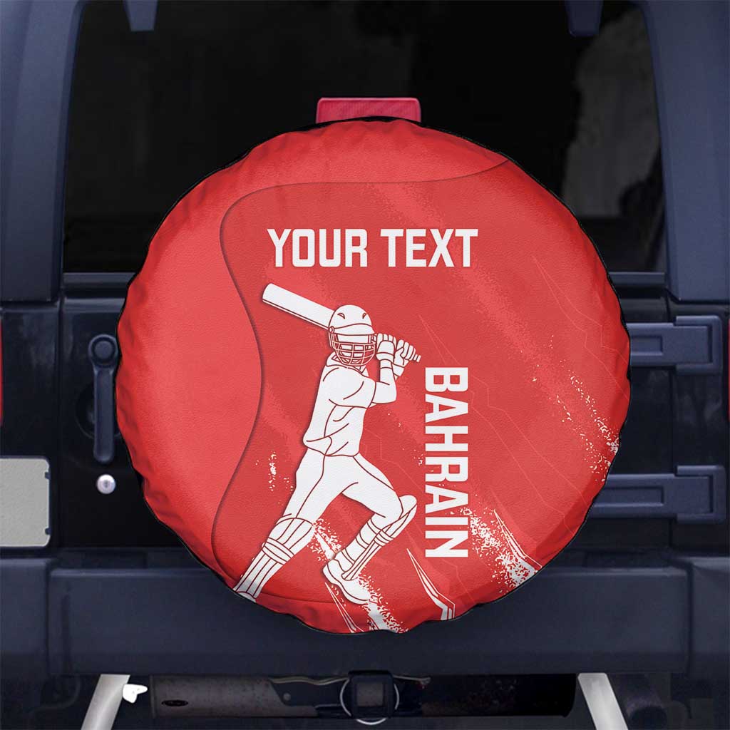 Custom Bahrain Cricket Spare Tire Cover Go Champions Grunge Style - Wonder Print Shop