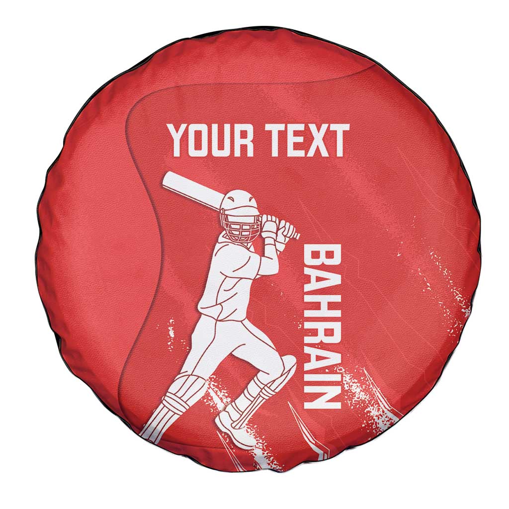 Custom Bahrain Cricket Spare Tire Cover Go Champions Grunge Style - Wonder Print Shop