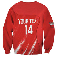 Custom Bahrain Cricket Sweatshirt Go Champions Grunge Style - Wonder Print Shop