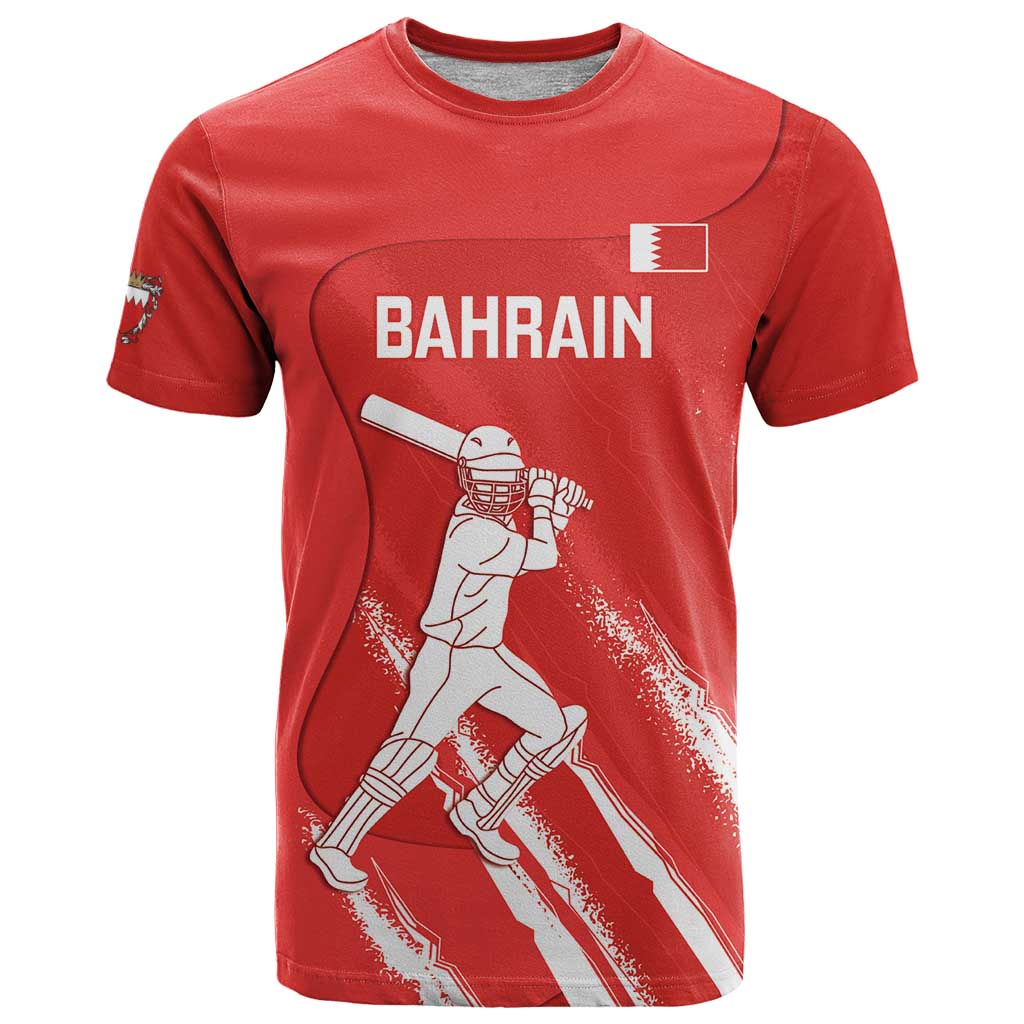 Custom Bahrain Cricket T Shirt Go Champions Grunge Style - Wonder Print Shop