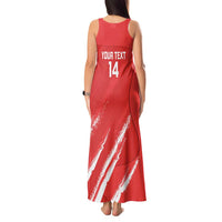 Custom Bahrain Cricket Tank Maxi Dress Go Champions Grunge Style - Wonder Print Shop