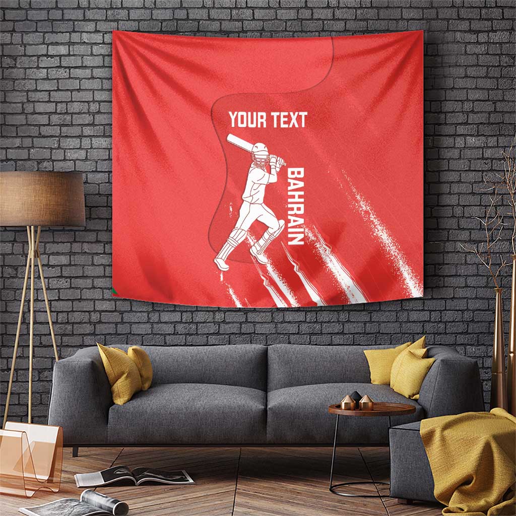 Custom Bahrain Cricket Tapestry Go Champions Grunge Style - Wonder Print Shop