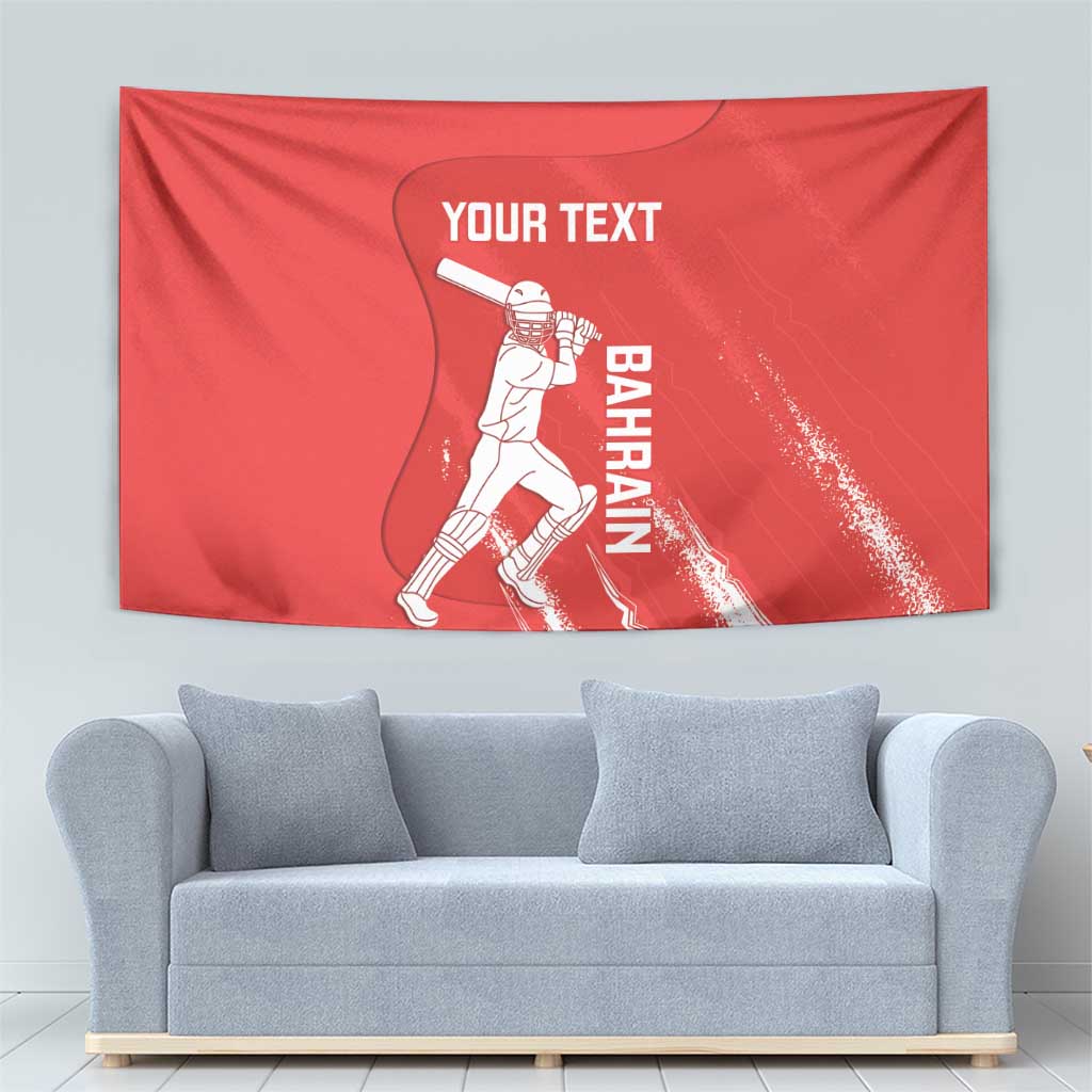 Custom Bahrain Cricket Tapestry Go Champions Grunge Style - Wonder Print Shop